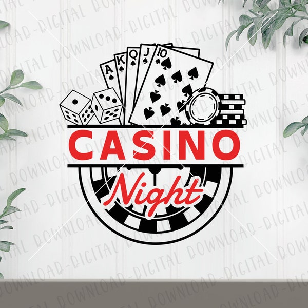 Casino Night SVG, Poker Svg, Playing Cards Svg, Game Night Svg