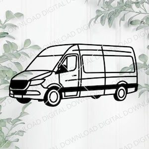 European Camper Van SVG and PNG, Class B Svg, Camper Cut File, Van Camper Cutting File, RV svg, Van Life Svg