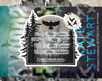 Ravenhood Men Licensed Sticker, Kate Stewart Book Sticker, The Ravenhood, Exodus Ravenhood E-Reader Sticker