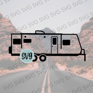 Travel Trailer SVG, Camper Trailer, Camper SVG, Camper Cut File, Camper Cutting File