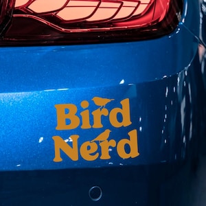 Bird Car Decal, Birding Decal, Bird Lover Gift, Bird Watching Decal