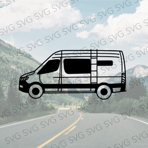 Camper Van SVG, Class B SVG, Camper Cut File, Van Camper Cutting File