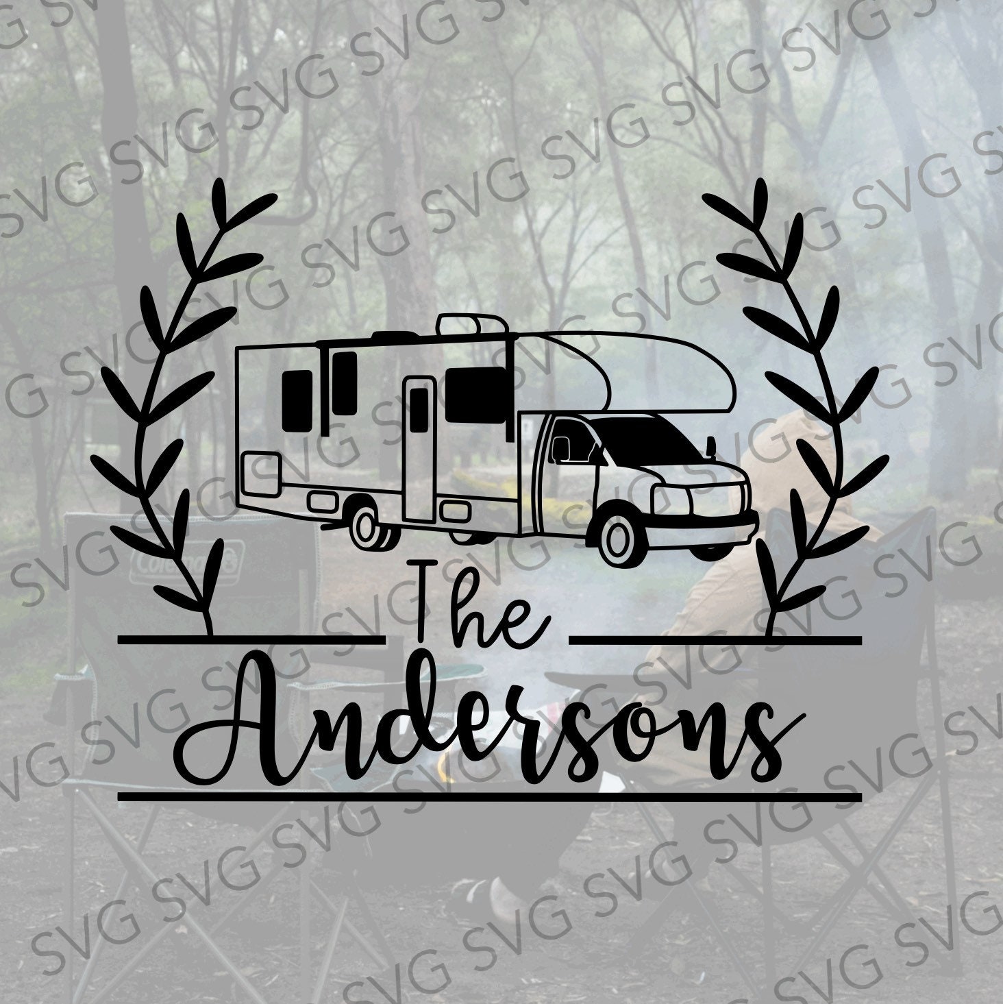 Family Name Class C Svg, Class C SVG, Camper SVG, Camper Cut File ...