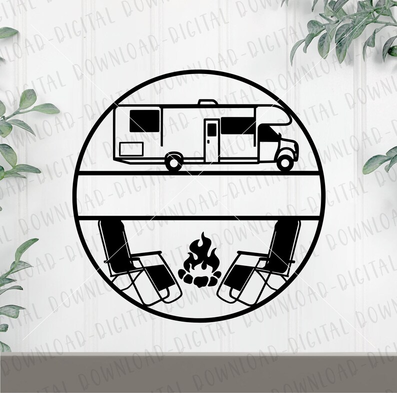 Class C Door Sign Svg, Class C Name SVG, Camper SVG, Camper Cut File ...