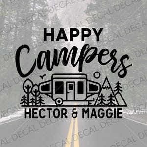 Pop Up Camper Decal, Personalized Pop Up Camper, Vinyl Decal, Personalized Camper Decal, Pop Up Camper