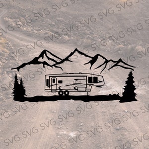 Fifth Wheel SVG, Camper SVG, Camper Cut File, Camper Cutting File, Svg for Fifth Wheel