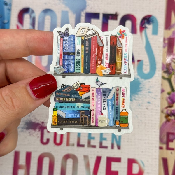 Colleen Hoover Book Stack Sticker, Colleen Hoover Books Sticker, Colleen Hoover Fan, CoHo Gift, CoHo Obsessed, Ugly Love, Verity