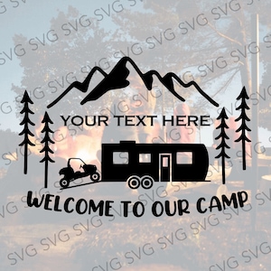 Toy Hauler SVG, Travel Trailer, Camper SVG, Camper Cut File, Camper Cutting File, Svg for Fifth Wheel