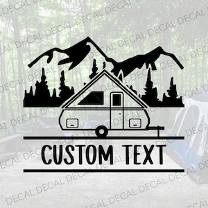 A-Frame Camper Decal, Personalized A-Frame Camper, Vinyl Decal, Personalized Camper Decal, A-Liner CAmper, Aliner Decal, A-Liner Sticker