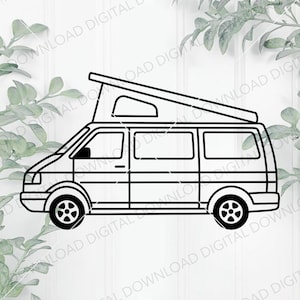 European Camper Van SVG and PNG, Class B Svg, Camper Cut File, Van Camper Cutting File, RV svg, Van Life Svg