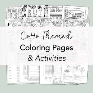 Colleen Hoover Coloring Book Download, Colleen Hoover Books Coloring Page, CoHo Obsessed, Colleen Hoover Gift, Colleen Hoover Books, CoHo