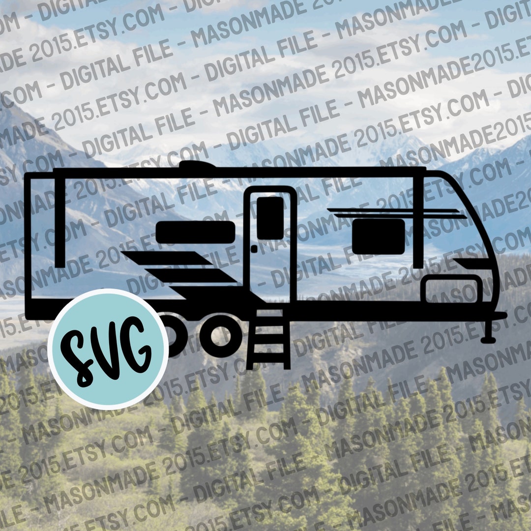 Trailer SVG, Travel Trailer, Camper SVG, Camper SVG, Camper Cut File