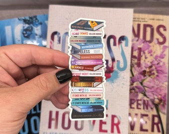Colleen Hoover Books Sticker, CoHo Book Stack, CoHo Sticker, Colleen Hoover Fan, CoHo Gift, CoHo Obsessed, Colleen Hoover Book Spines