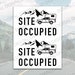 Site Occupied Printable, Campsite Occupied DIY, Truck Camping, DIY Site ...