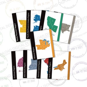 National Park Unigrid Binder Dividers, Digital Download, Unigrid Dividers Download, National Park Brochure Dividers Download, Unigrid Binder