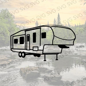 Fifth Wheel SVG, Camper SVG, Camper Cut File, Camper Cutting File, Svg for Fifth Wheel