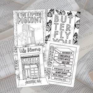 CoHo Coloring Page Printable, Digital Coloring Page, CoHo Party Activities, Colleen Hoover Activities Printable,Colleen Hoover Coloring Page