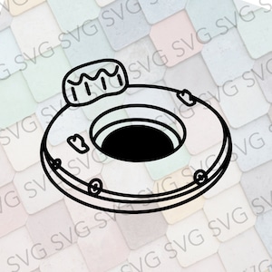 River Float Tube SVG