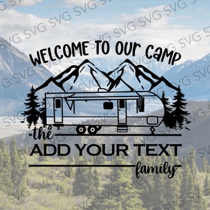 Welcome to Our Camper SVG, Camper Trailer, Camper SVG, Camper Cut File, Travel Trailer, Camper Cutting File