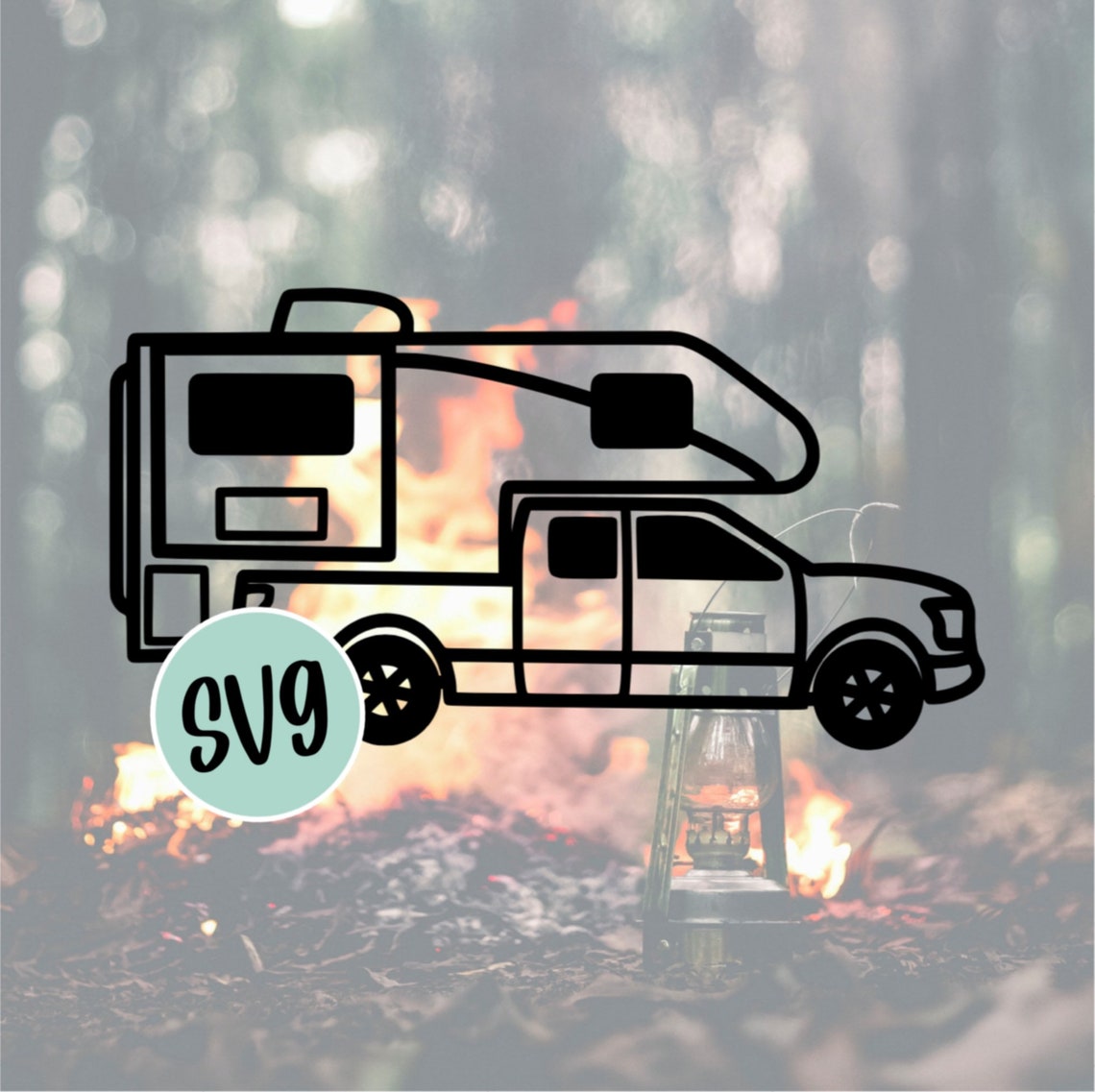 Truck Camper SVG Truck Camping Truck Bed Camper Camper SVG - Etsy