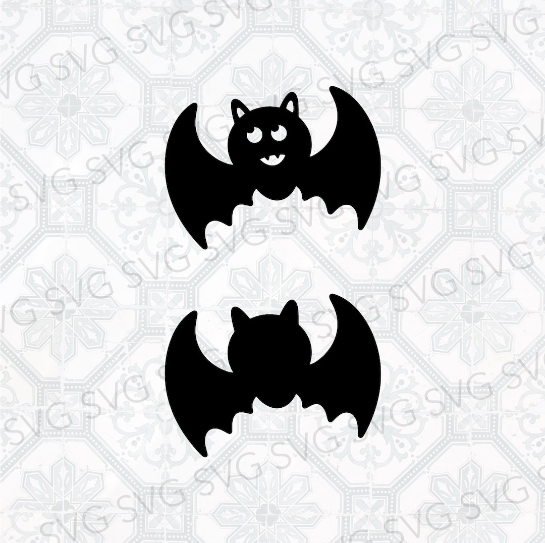 Bat SVG, Bat Silhouettes, Bat Cut File, Halloween SVG - Etsy