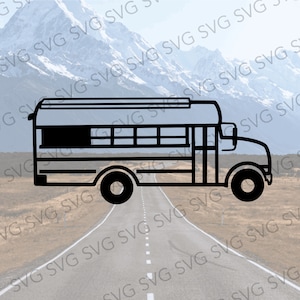 Skoolie Camper Bus SVG , School Bus Camper SVG, Camper SVG, Camper Cut File, Camper Cutting File, School Bus Digital Design, School Bus Svg