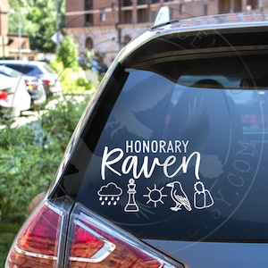 Licensed Honorary Raven Car Decal, Kate Stewart Decal, The Ravenhood Car Decal, Ravenhood Guys Car Decal