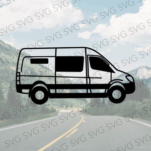 Camper Van SVG, Class B SVG, Camper Cut File, Van Camper Cutting File, RV svg, Van Life Svg