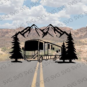 Class A SVG,  Class A Camper, Camping Class A SVG, Motorhome, Camper Cut File, Camper Cutting File