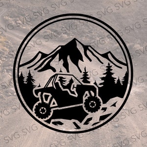 Side by Side SVG, Offroading Vehice, SxS Cut File, Camping SVG, Off Road Vehicle, OHV Cut File