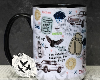 Ravenhood Mug, Licensed, Ravenhood Series Coffee Cup, Kate Stewart Ravenhood Series, Ravenhood Mug, Blink Black, Bookish Gift