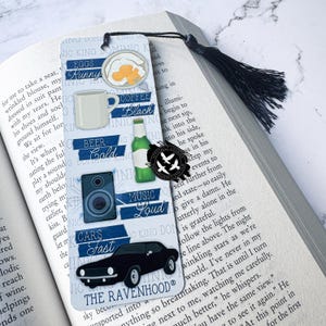Dominic King Bookmark, Officially Licensed, Eggs Runny Coffee Black, The Ravenhood Bookmark, One Last Rainy Day