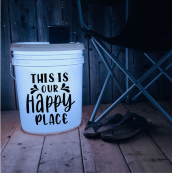 This is Our Happy Place Decal DIY Bucket Light Decal Vinyl Etsy