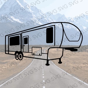 Fifth Wheel SVG, Camper SVG, Camper Cut File, Camper Cutting File, Svg for Fifth Wheel