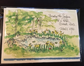 Frog Haiku Card