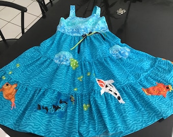 One of a kind Koi Fish Dress