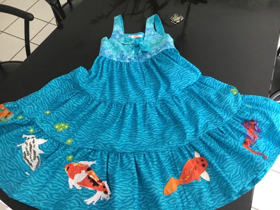 One of a kind Koi Fish Dress One of a kind Koi Fish Dress