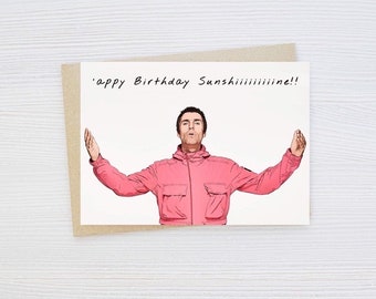 Liam Gallagher Oasis Birthday Card