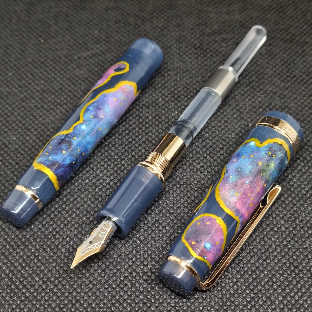 Pool Pen Galaxy Pools Fountain Pen – One of a Kind - Etsy