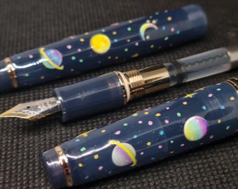 Pastel Galaxy Fountain Pen – One of a Kind