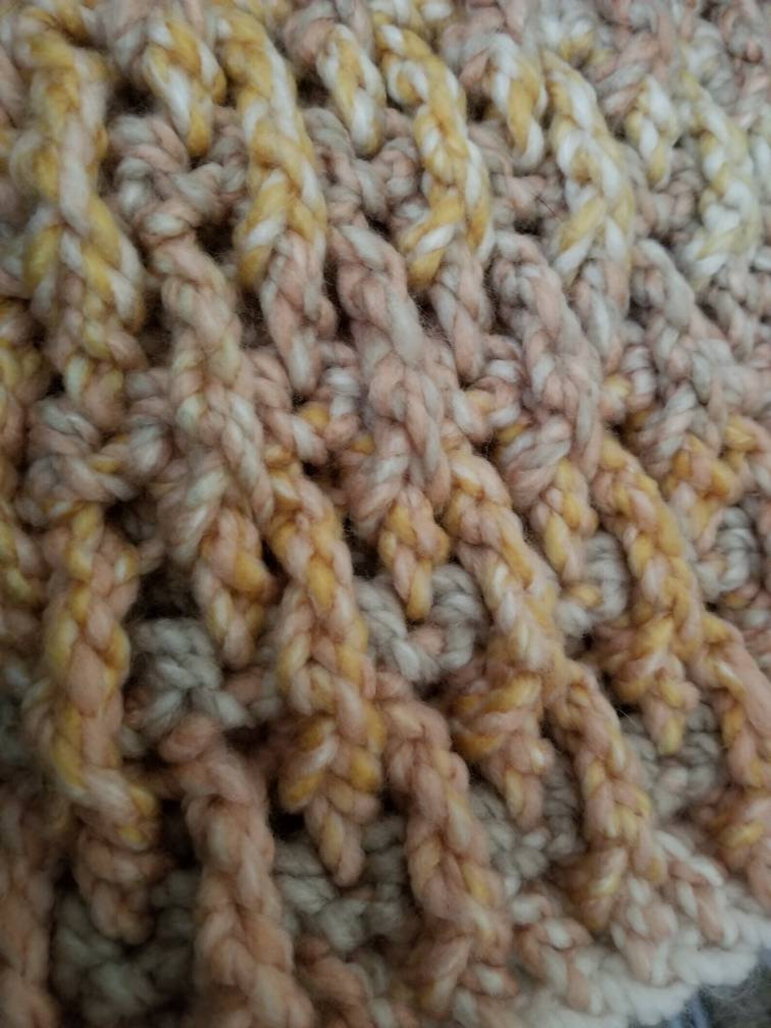 Crocheted Baby Blanket With Loops and Threads Copenhagen Yarn Etsy