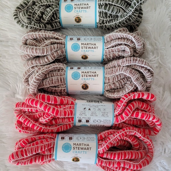 Lion Brand Martha Stewart Mambo yarn - 3 colors