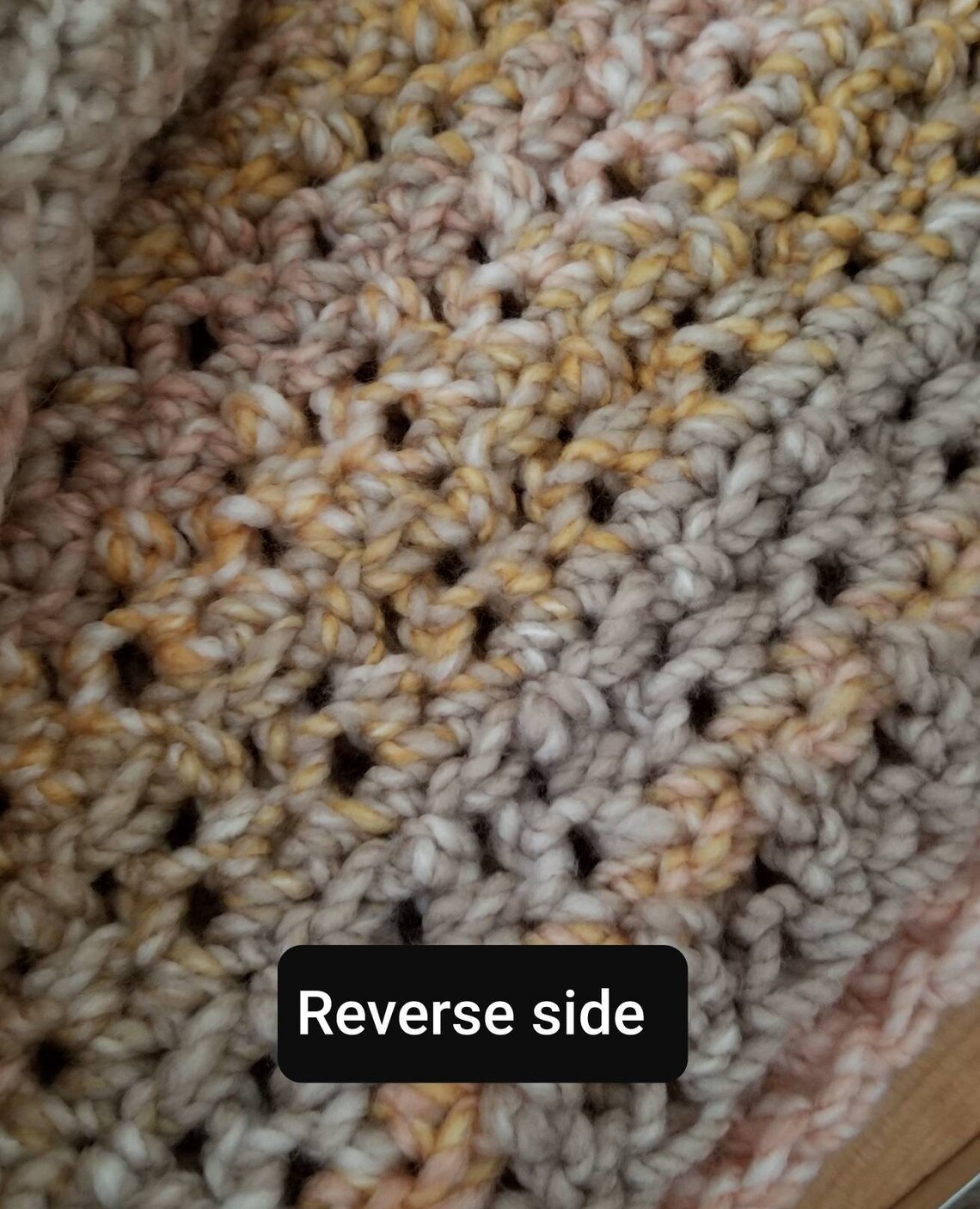 Crocheted Baby Blanket With Loops and Threads Copenhagen Yarn Etsy