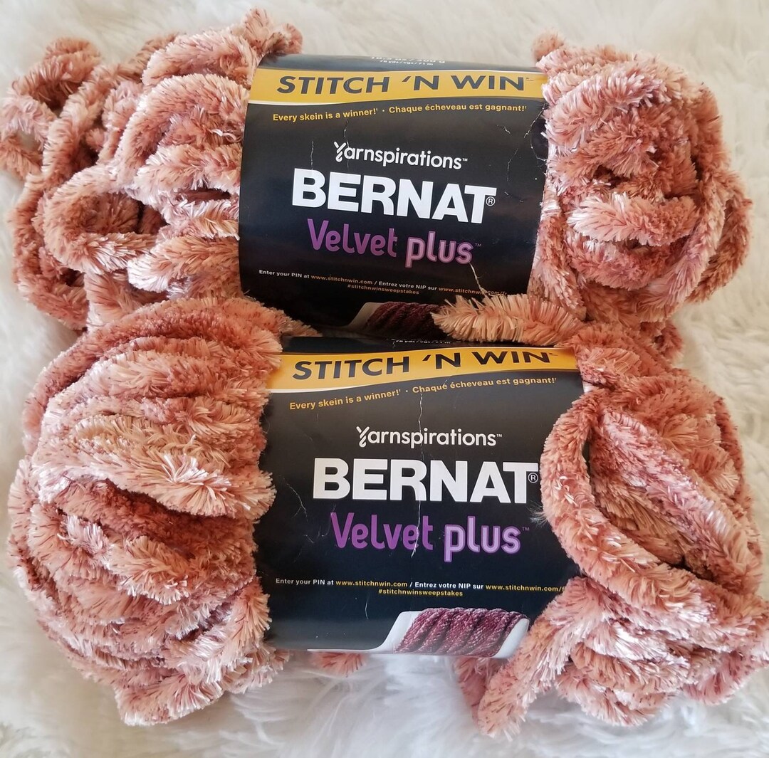 Bernat Velvet Plus Yarn in Red Rust Etsy
