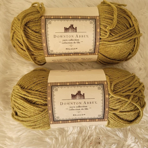 Downton Abbey yarn in color Lichen Green