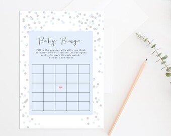 Printable Baby Shower Bingo Game, Baby Bingo, Baby Shower Games, Printable Baby Bingo Game, Boy Baby Bingo, Girl Baby Bingo