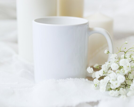 Coffee Mug Styled Stock Photography Floral Mug Mockup Mug