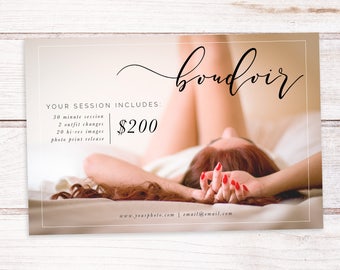 Boudoir Session Template, Photography Marketing Template, Boudoir Mini Session Template, Square