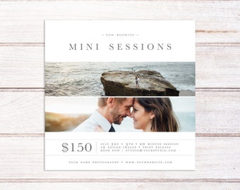 Spring Mini Session Marketing Board, Photography Marketing Template, Mini Session Template