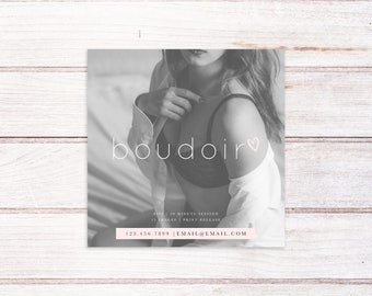 Boudoir Session Template, Boudoir Template, Photography Marketing Template, Boudoir Photography, Boudoir Mini Session Template, Square